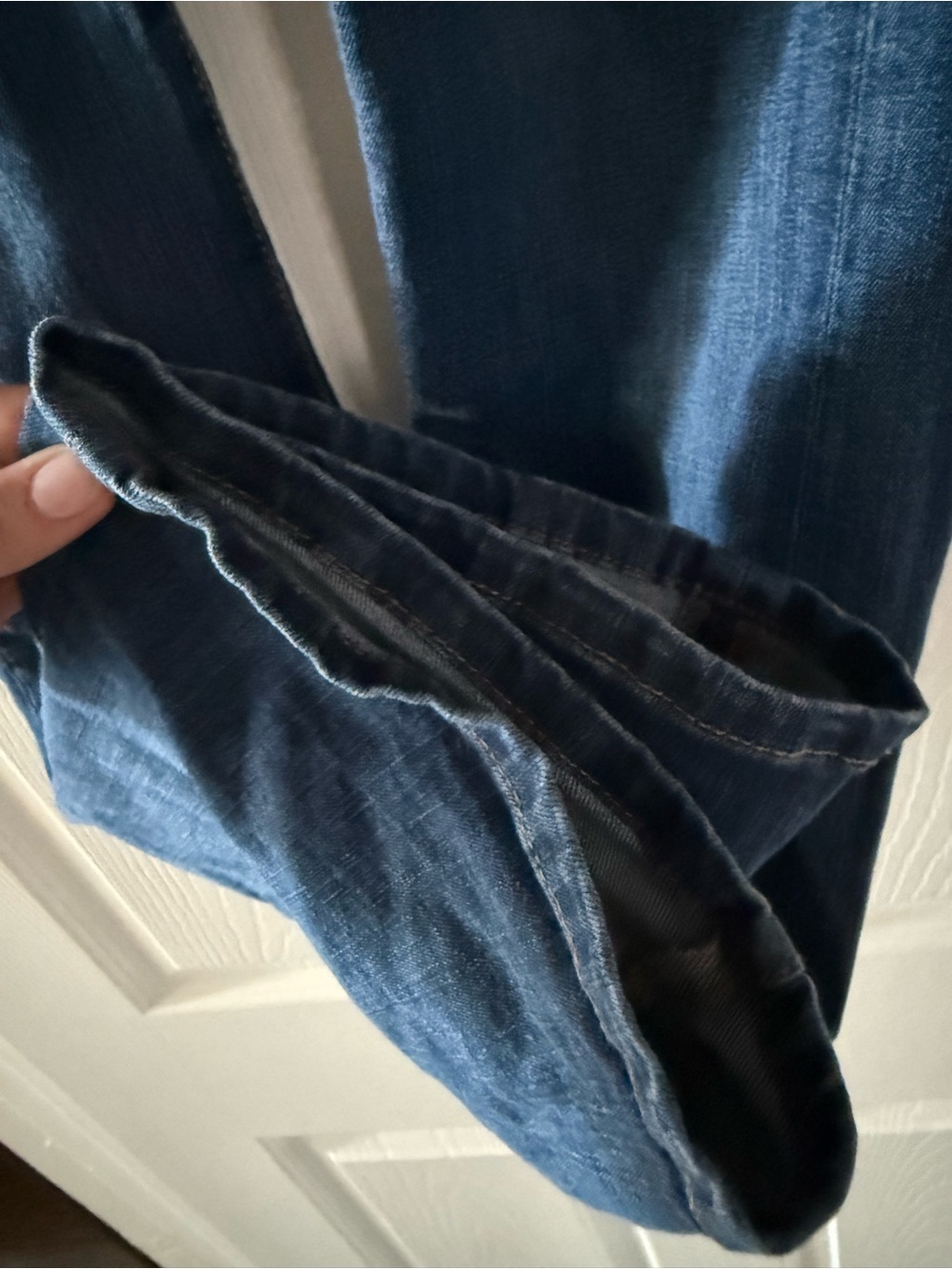 Banana Republic Dark Blue Slim Bootcut Jeans 28/6R Casual Chic Dark Wash Preppy - Picture 3 of 9